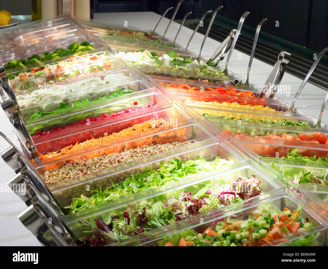 Selection Display Salad Food Luxury Restaurant Buffet Bar, 46% OFF