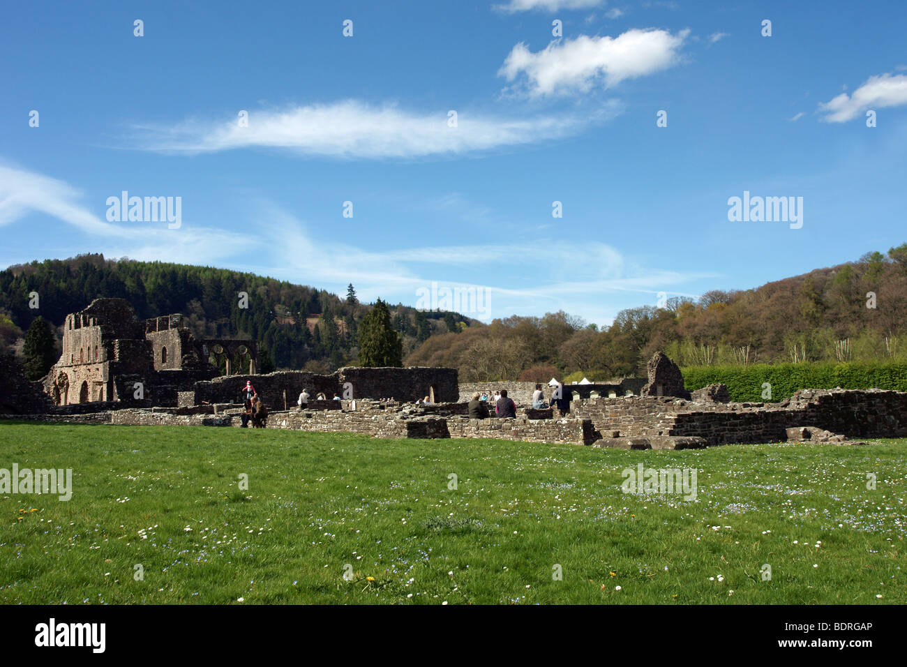 Tintern Abbey in Monmouthshire South Wales Stock Photo