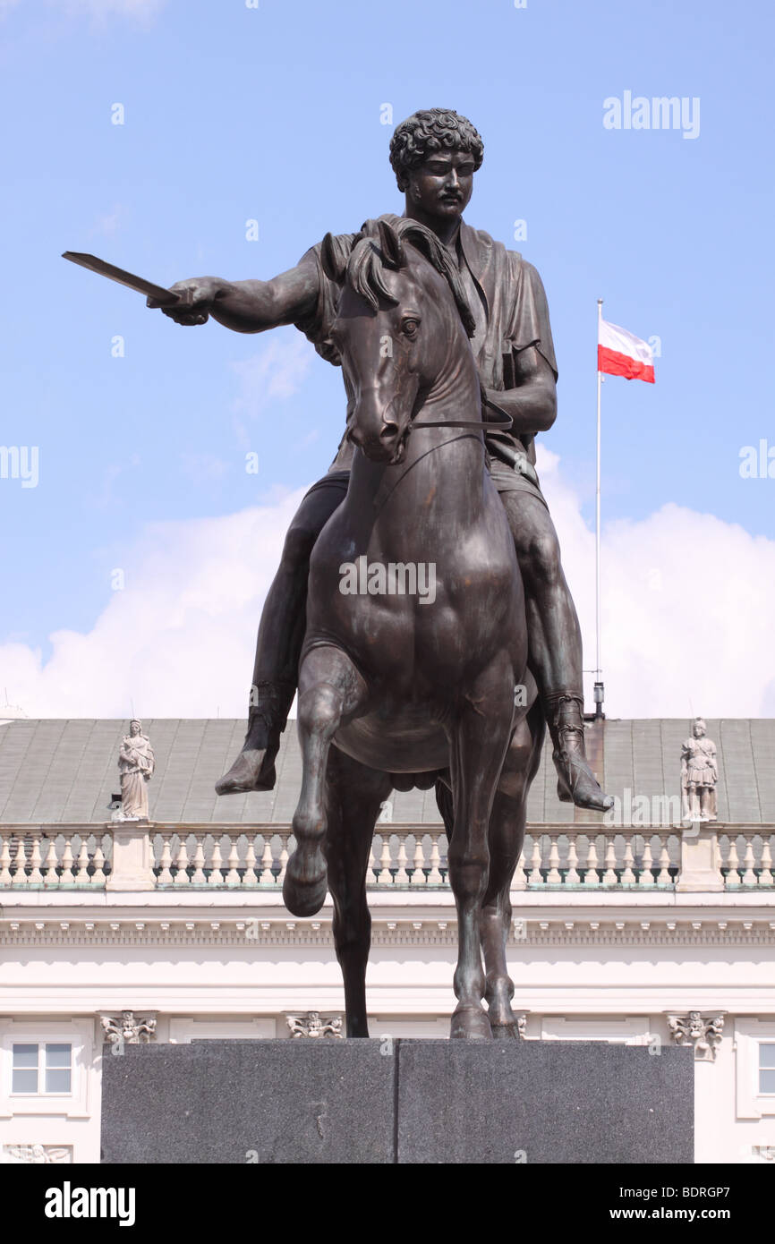 Stanislaw II August Poniatowski statue of the last King of Poland on