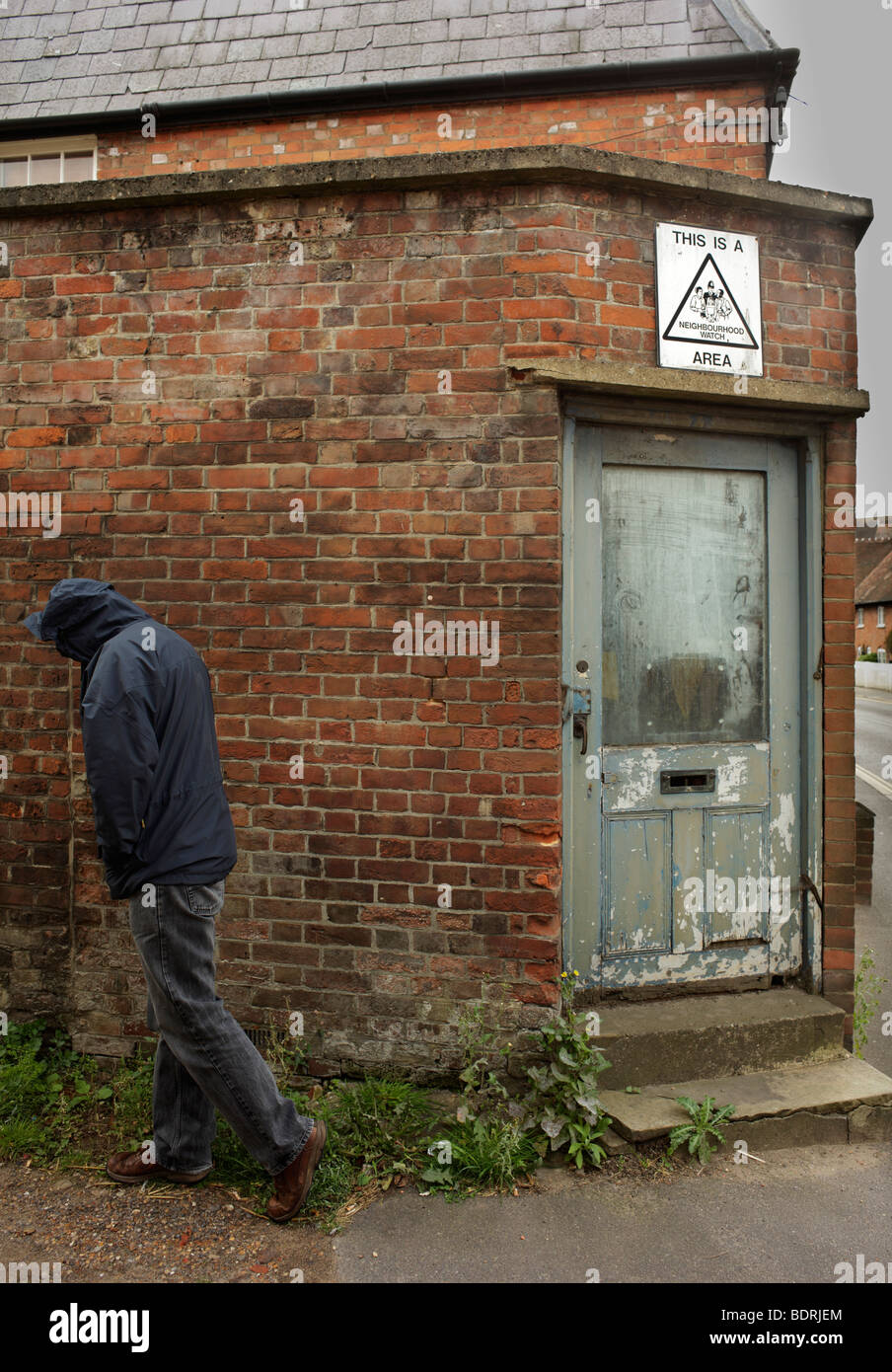 Neighbourhood watch area. Stock Photo