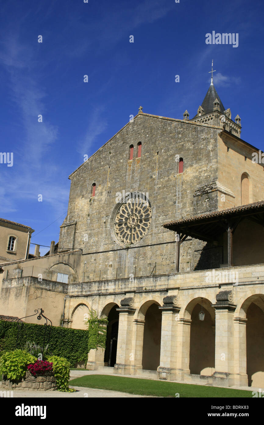 The Benedictine Abbey of La reole with its 18th century cloister, France Stock Photo