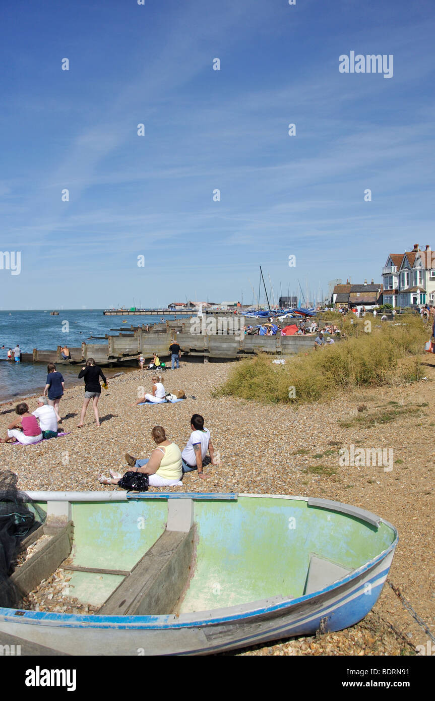 Beach view, Whitstable, Kent, England, United Kingdom Stock Photo