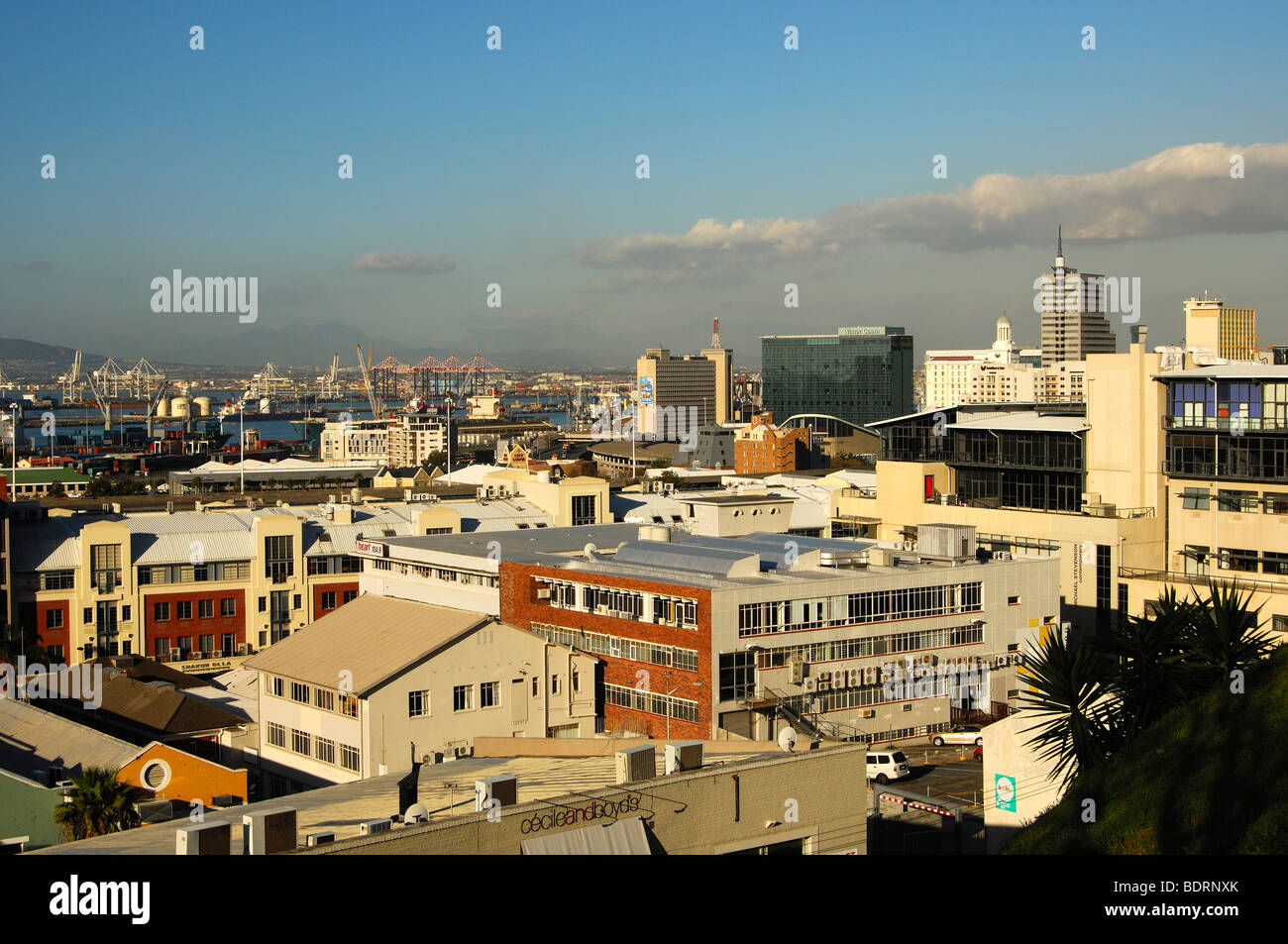 View across the city centre of Cape Town, South Africa Stock Photo