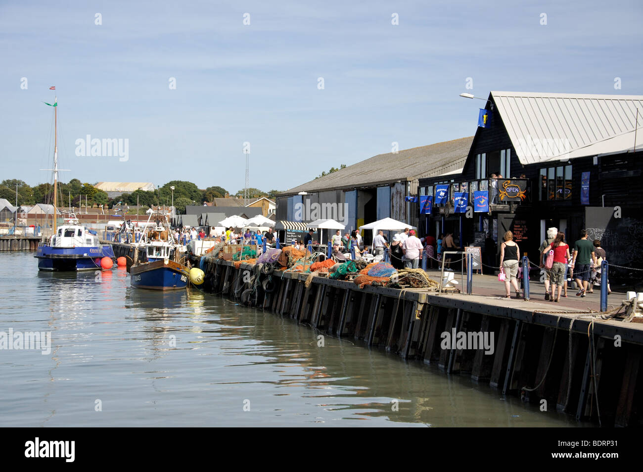 Harbour view, Whitstable, Kent, England, United Kingdom Stock Photo