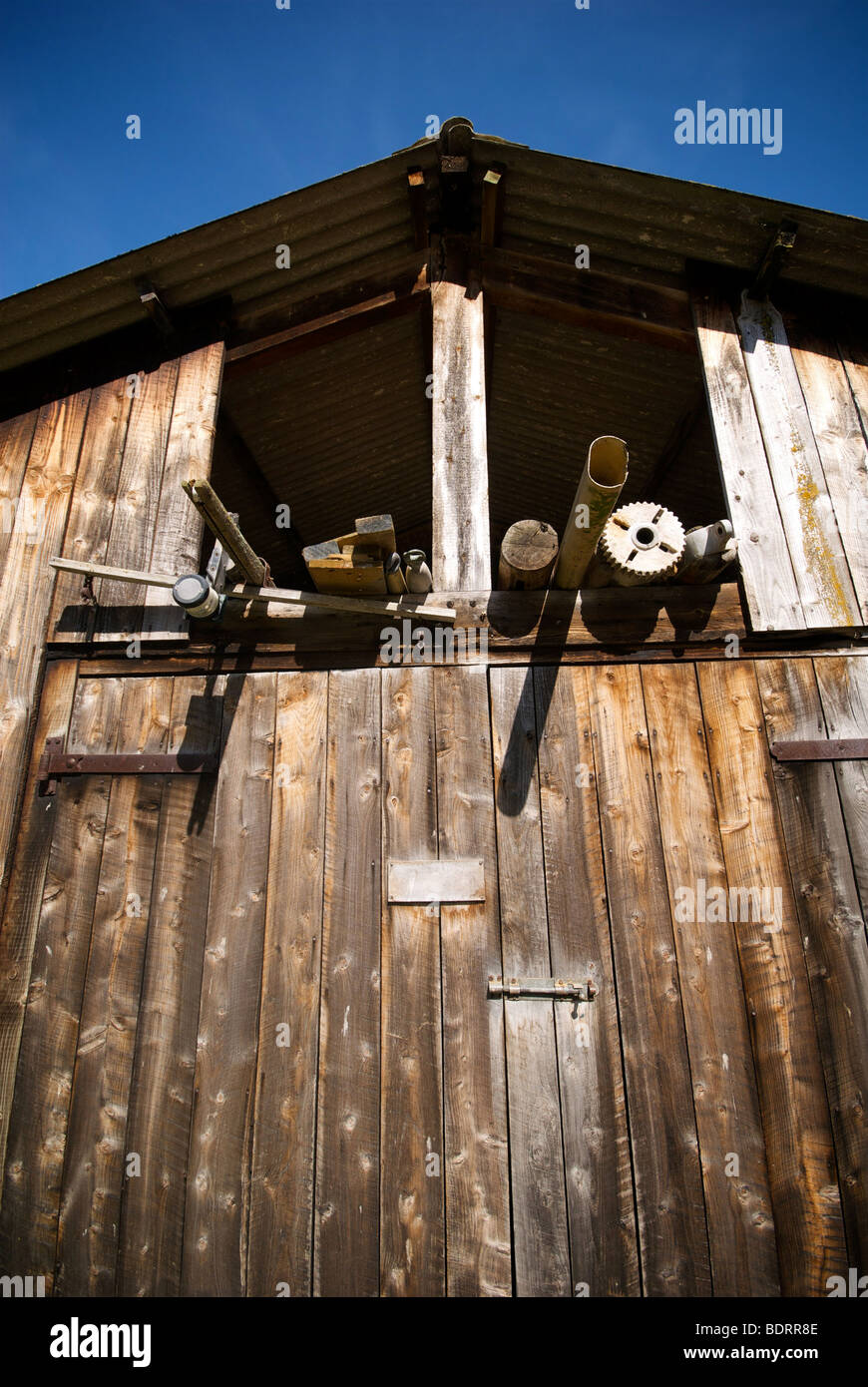 Porlock Weir Dorset Harbour Harbor Uk Boat Shed Stock Photo - Alamy