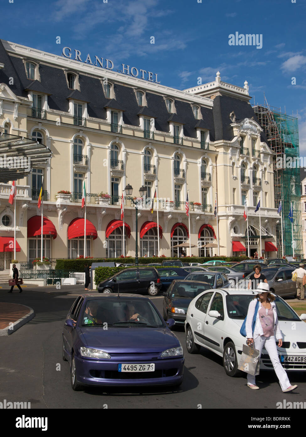 the Grand Hotel luxury accommodation in Cabourg, Normandy, France Stock Photo