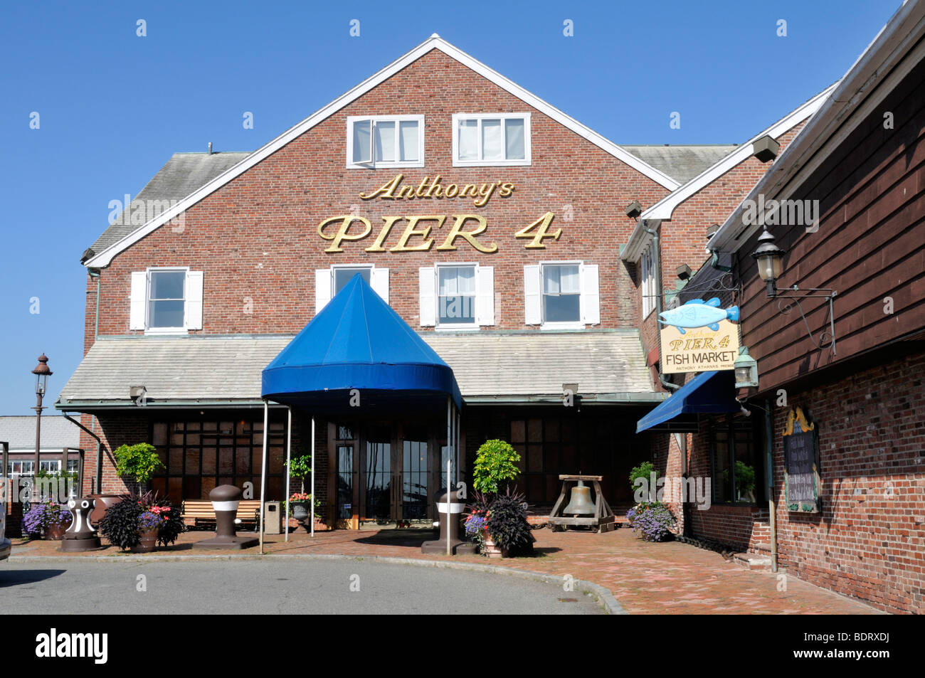 Anthony's Pier 4 Restaurant and Fish Market in Boston Stock Photo