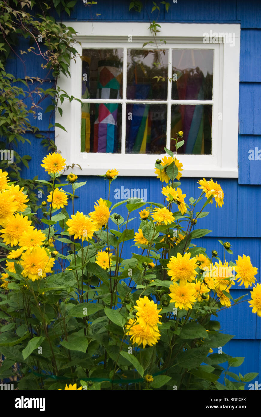 The "Once Upon a Breeze" kite shop in Cannon Beach, Oregon Stock Photo