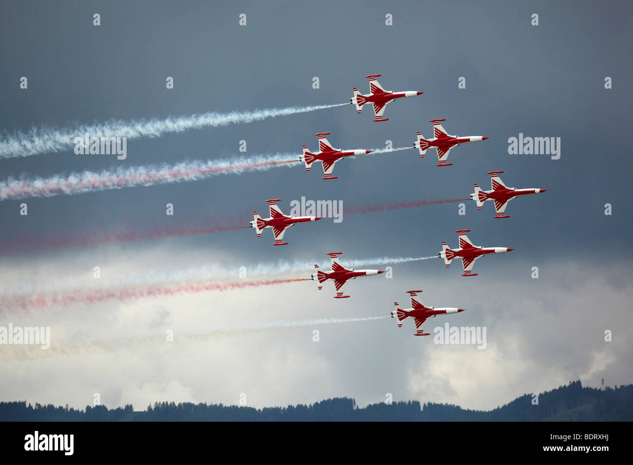 Turkish Stars aerobatic team, Turkey, Airpower 2009 in Zeltweg, Austria, Europe Stock Photo