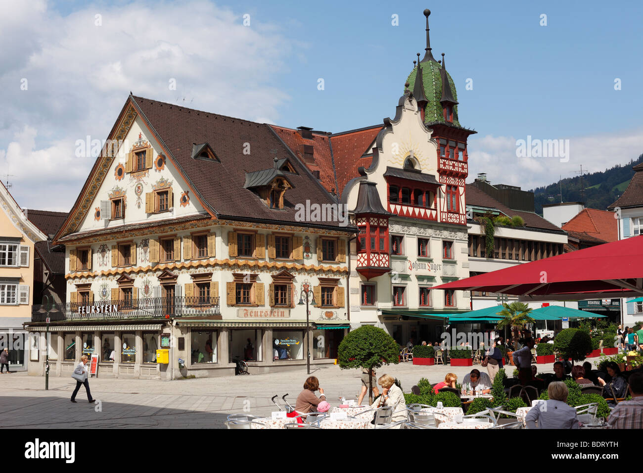 Luger House, Market Square, Dornbirn, Vorarlberg, Austria, Europe Stock Photo