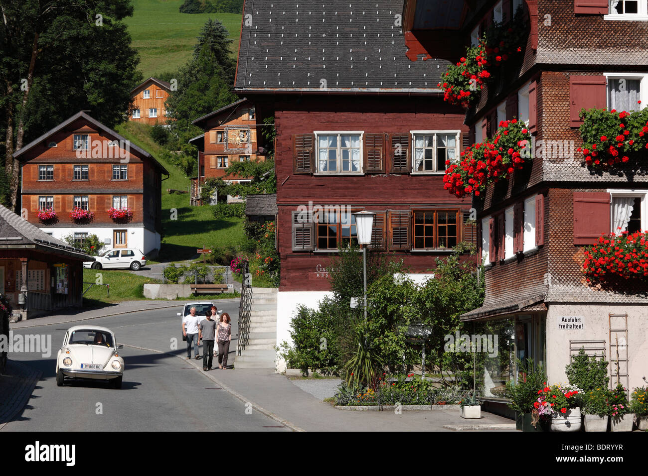 Schwarzenberg, Bregenz Forest, Bregenzerwald, Vorarlberg, Austria, Europe Stock Photo