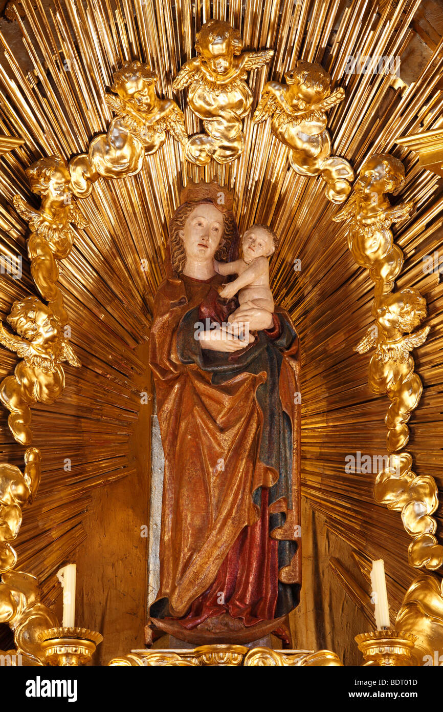 Miraculous image of the Virgin Mary in Loreto Chapel, pilgrimage church, Sanctuary of the Visitation, Rankweil, Vorarlberg, Aus Stock Photo