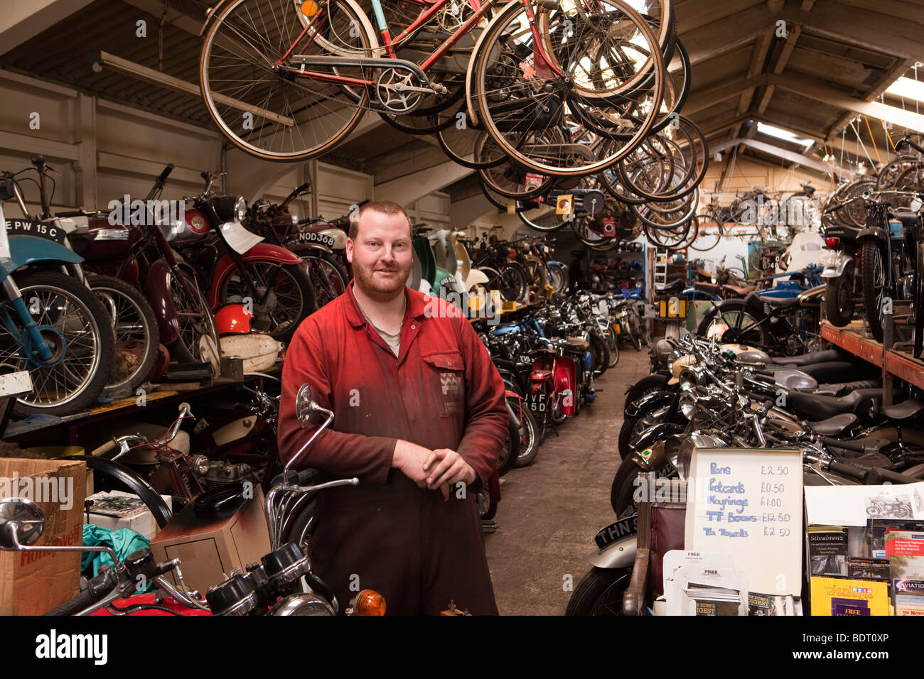 UK, England, Norfolk, North Walsham, Norfolk Motorcycle Museum, Steve