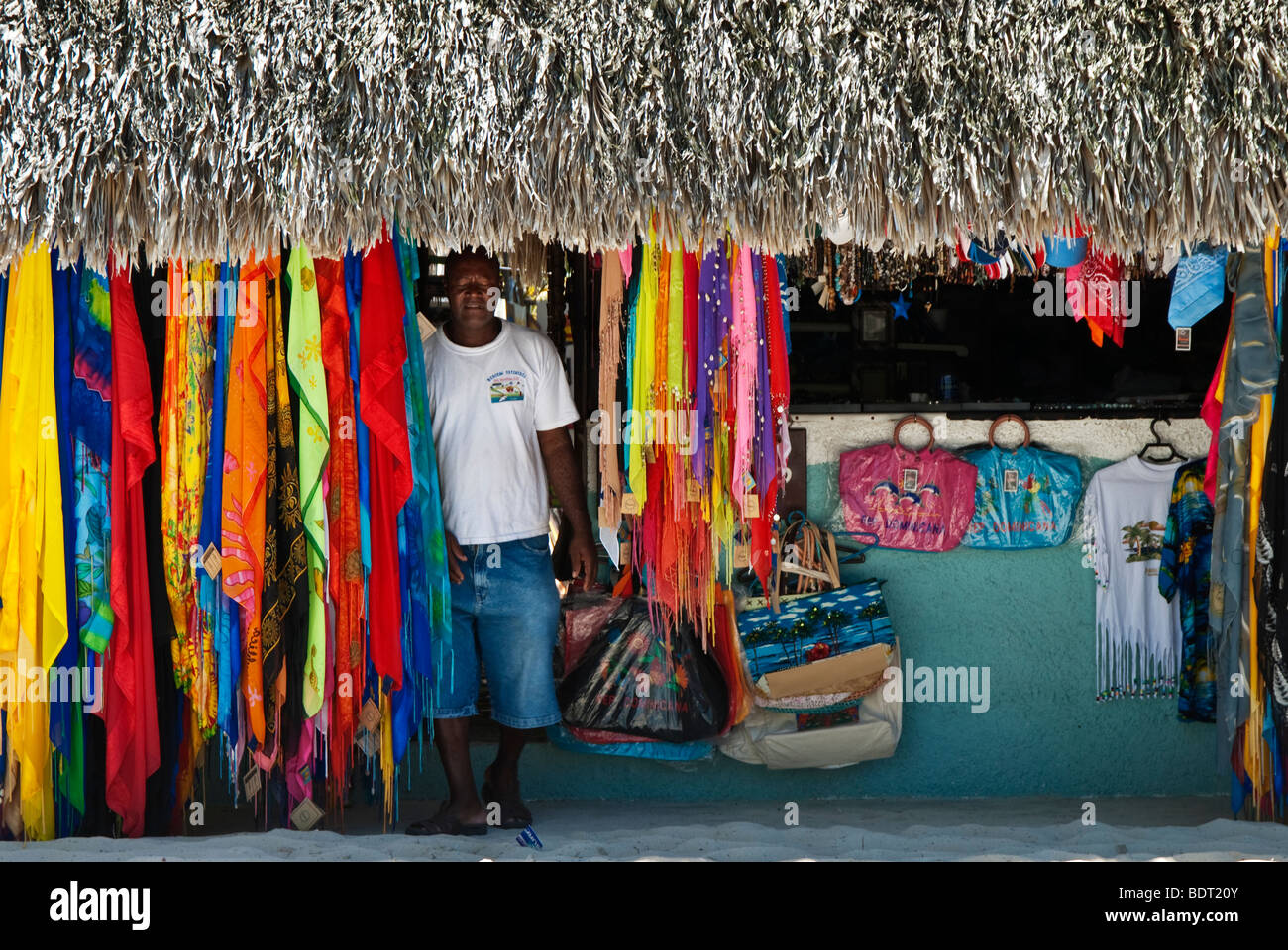Batik and souvenir shops on Catalina Island off the coast of the