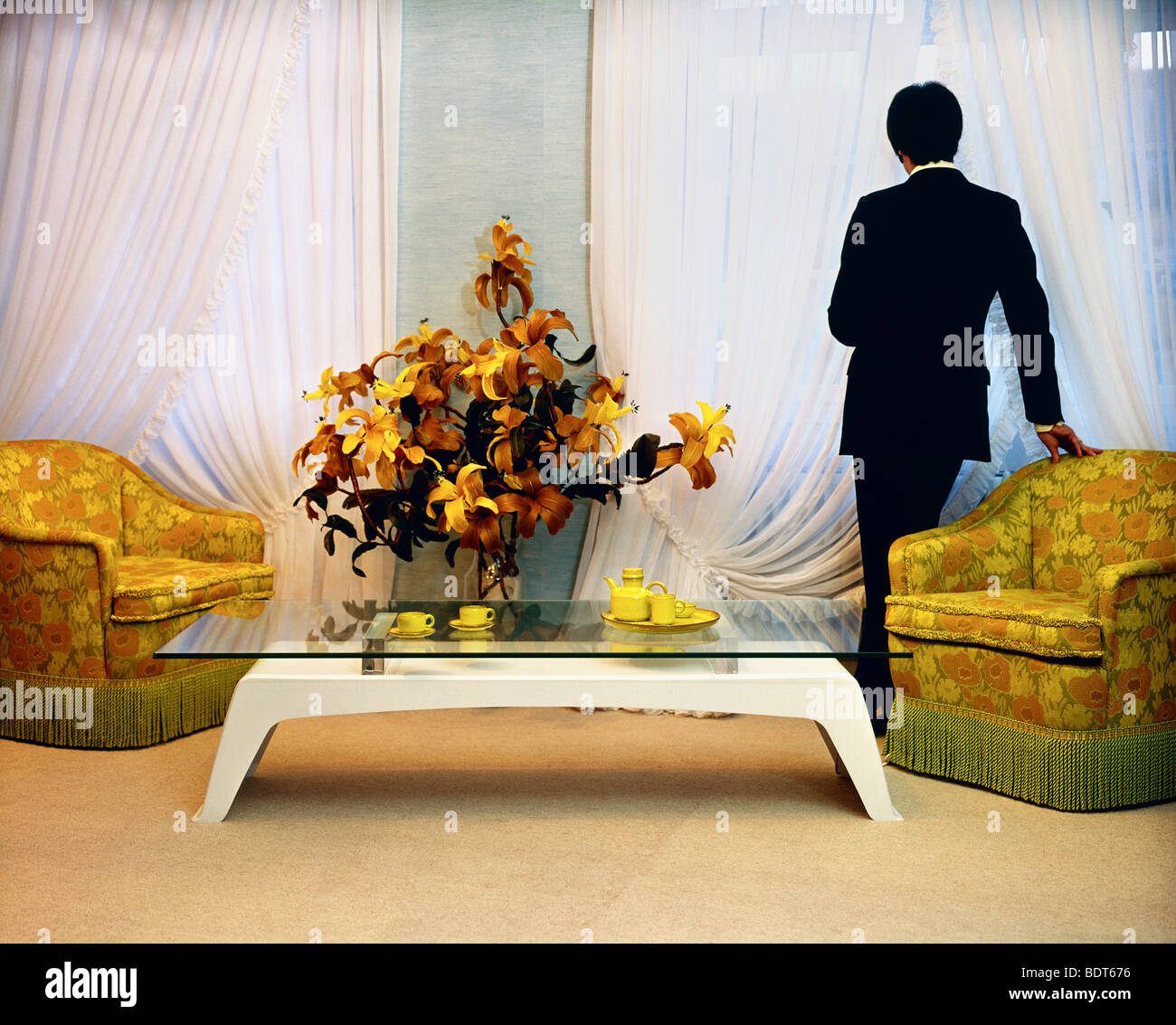 1970s living room hi-res stock photography and images - Alamy
