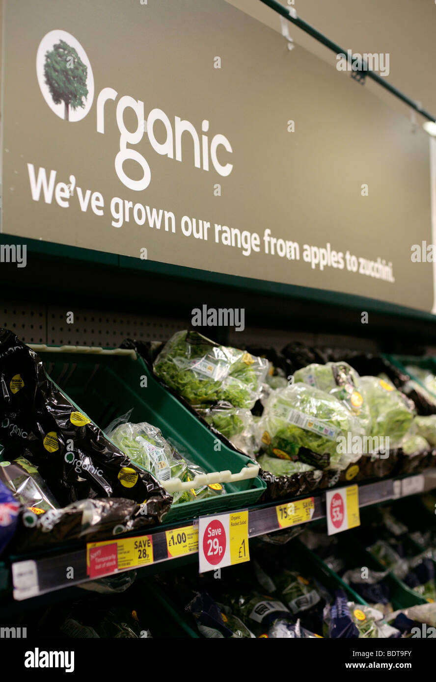 Tesco organic vegetables Stock Photo Alamy