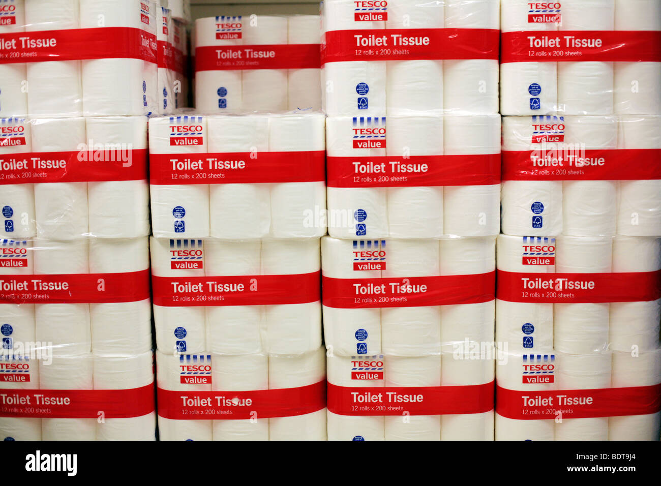 Tesco Value toilet tissue Stock Photo Alamy