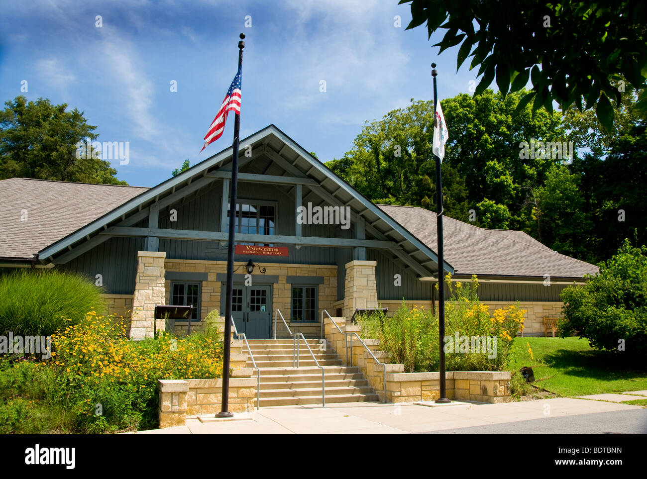 Visitor Center at Pere Marquette State Park which is a stop along the ...