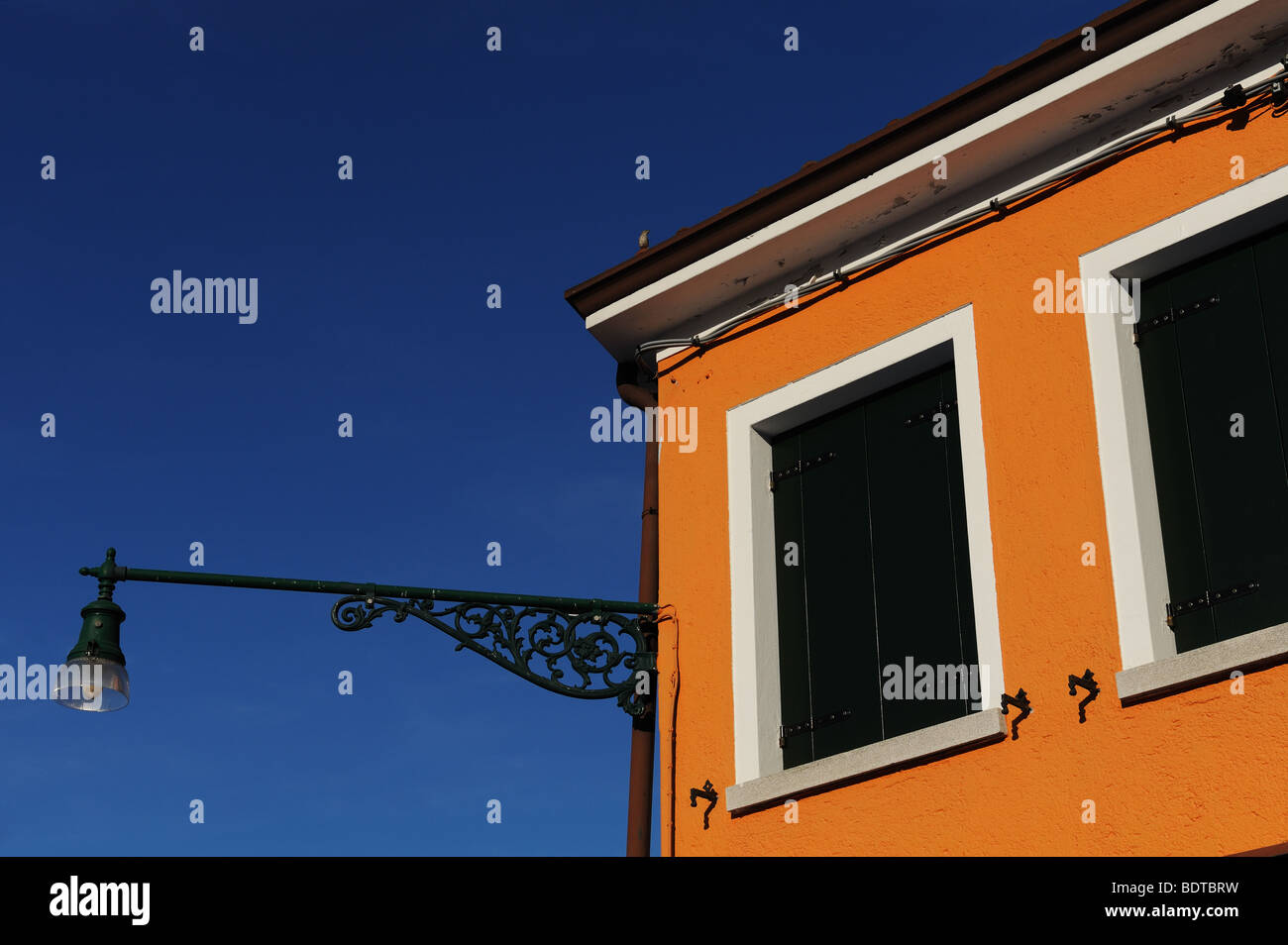 Italian vibrant colourful house Stock Photo