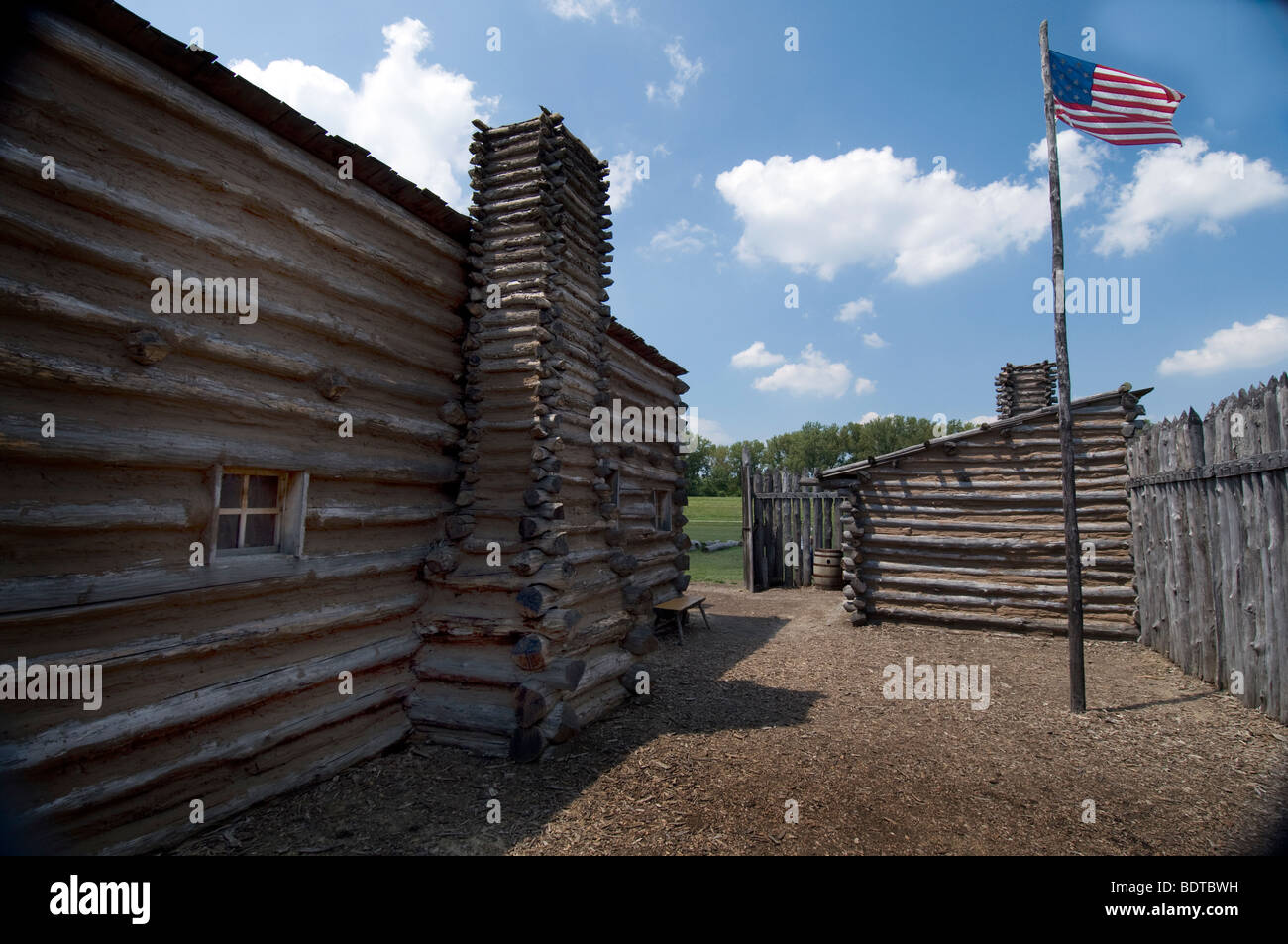 Fort Dubois at the Lewis and Clark State Historic Site in Hartford ...