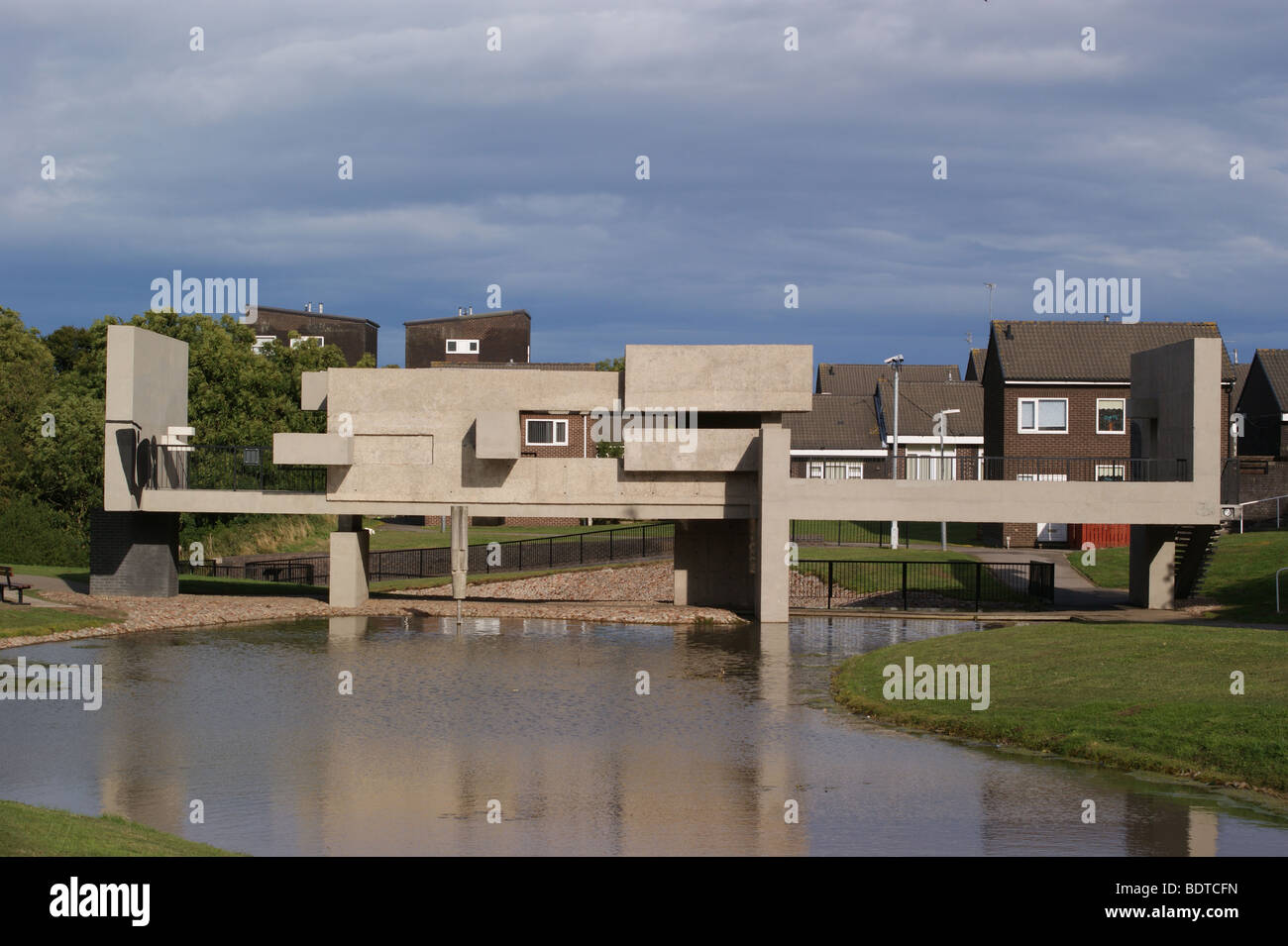 Apollo Pavilion, Peterlee, County Durham, by Victor Pasmore, 1969 Stock Photo Alamy