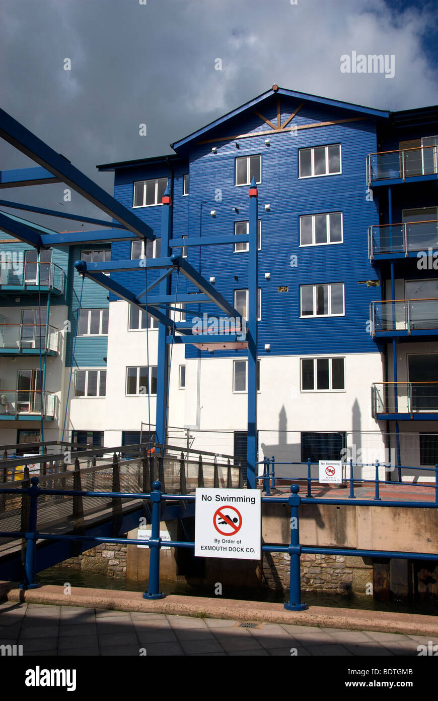 Exmouth Marina Devon UK Flats Apartments Stock Photo Alamy