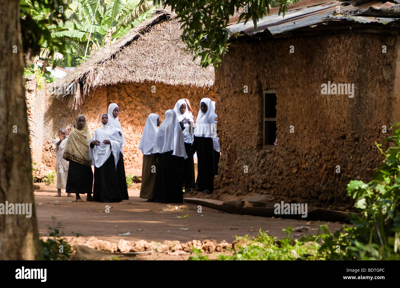 Zanzibar women on a local village Stock Photo