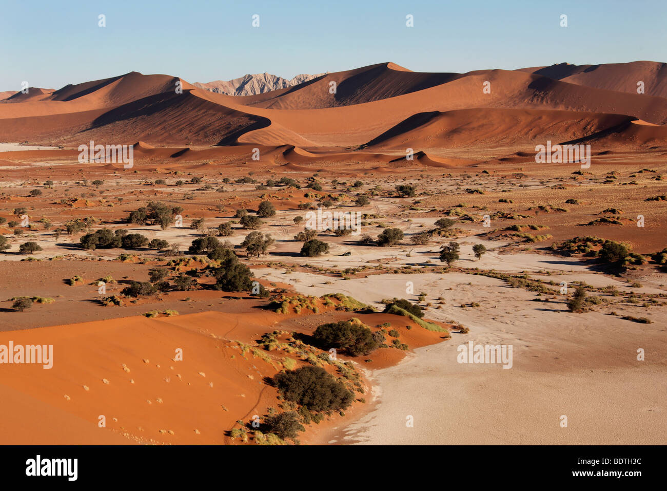 The Namib-nuakluft desert near Sossusvlei in Namibia Stock Photo