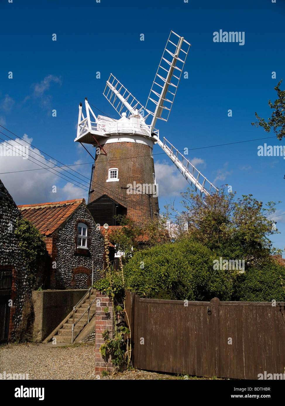 The old windmill at Cley next the Sea North Norfolk Stock Photo