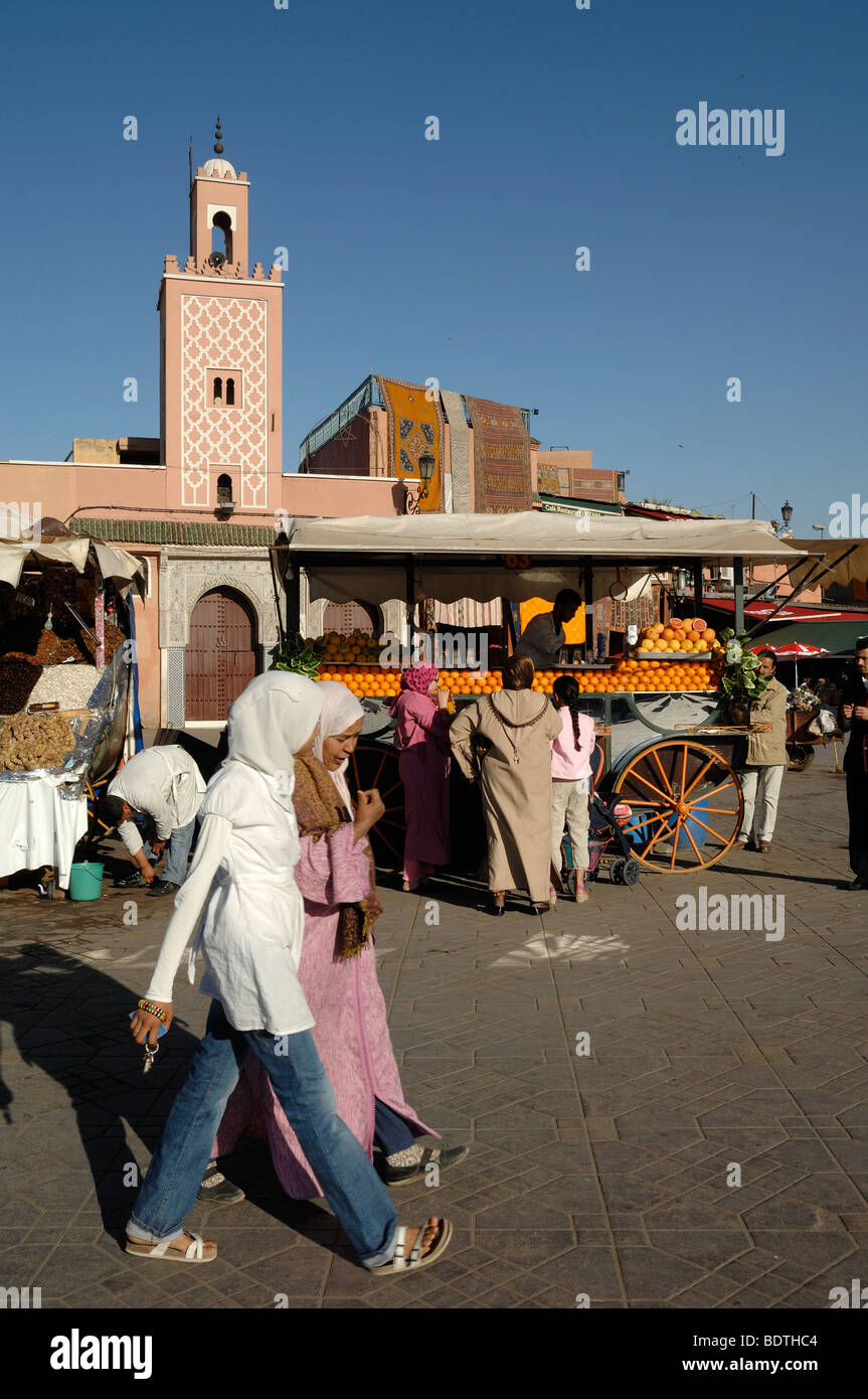 Morocco, Marrakesh - football scarves in the souk Stock Photo - Alamy