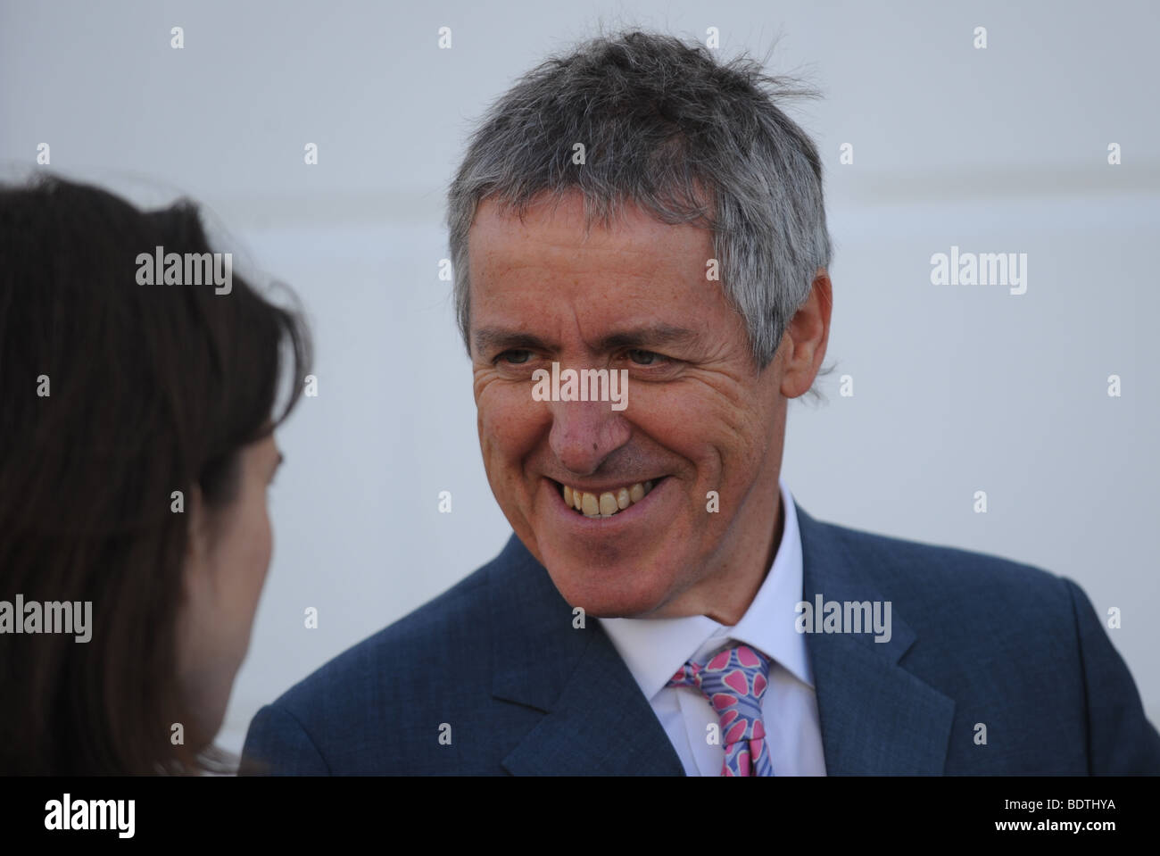 Actor comedian writer and television presenter Griff Rhys Jones speaking in Brighton UK 2009 Stock Photo
