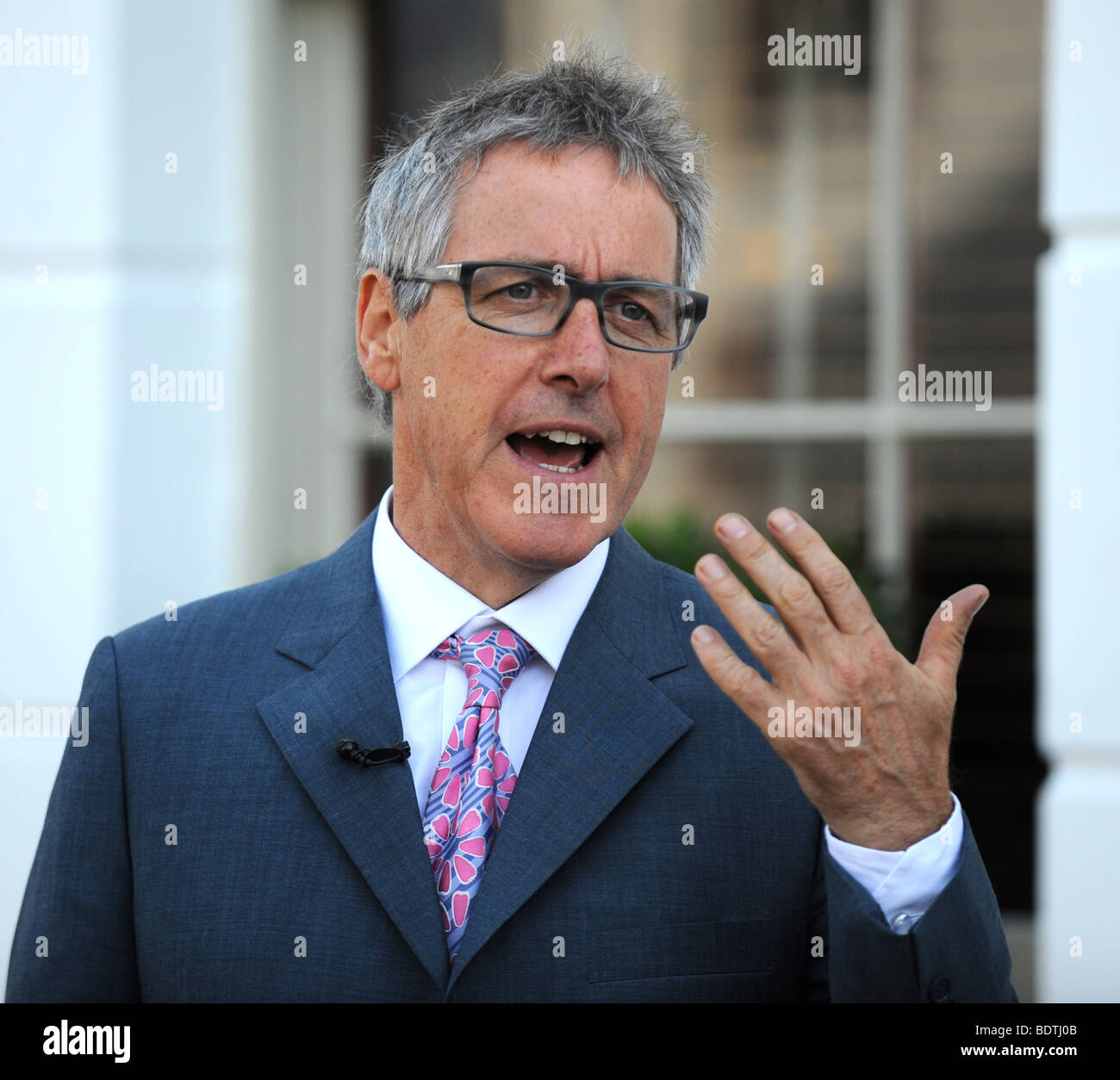 Actor comedian writer and television presenter Griff Rhys Jones speaking in Brighton 2009 Stock Photo