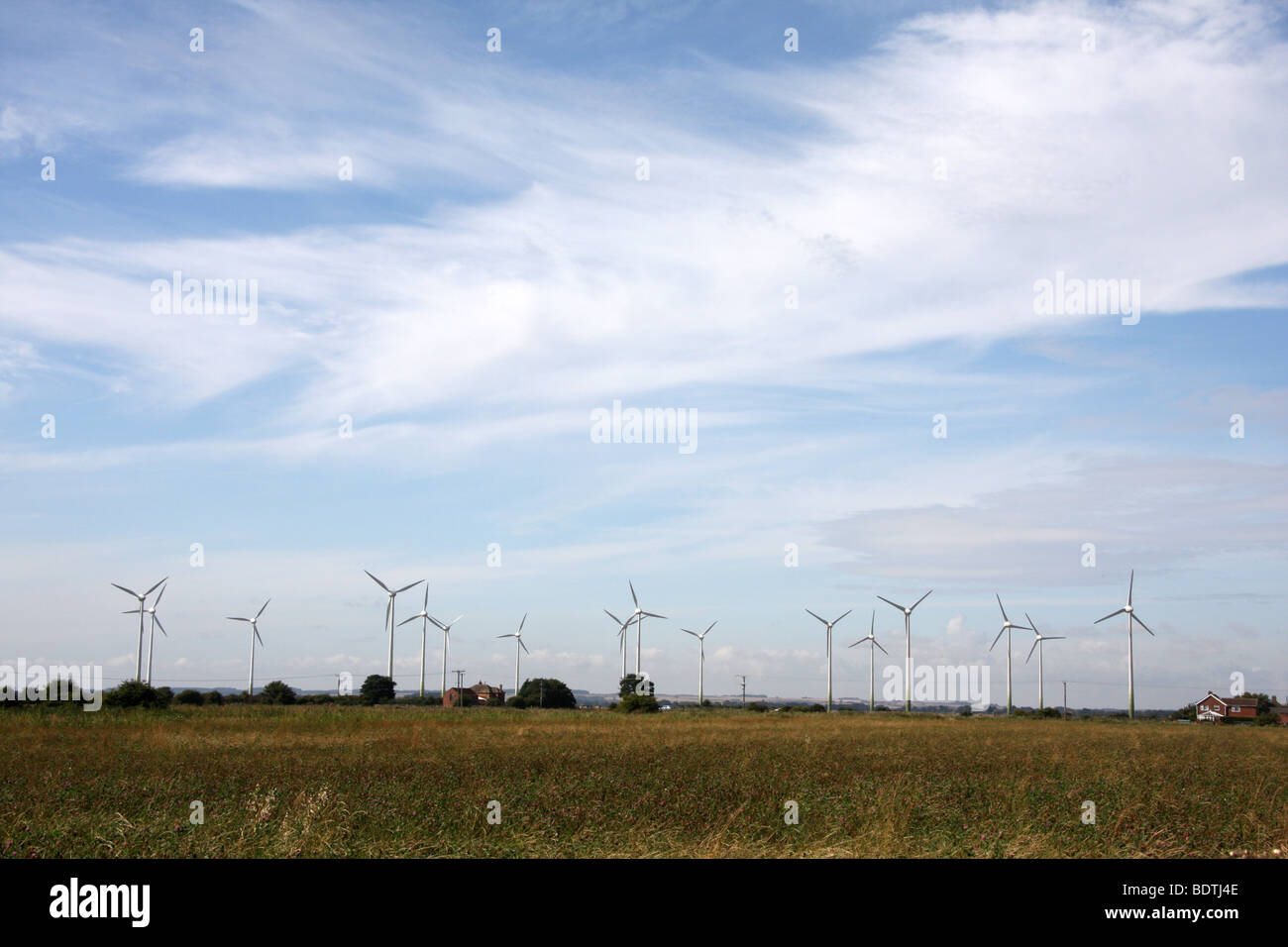 Wind Farm on outskirts of Mablethorpe, Lincolnshire Stock Photo Alamy