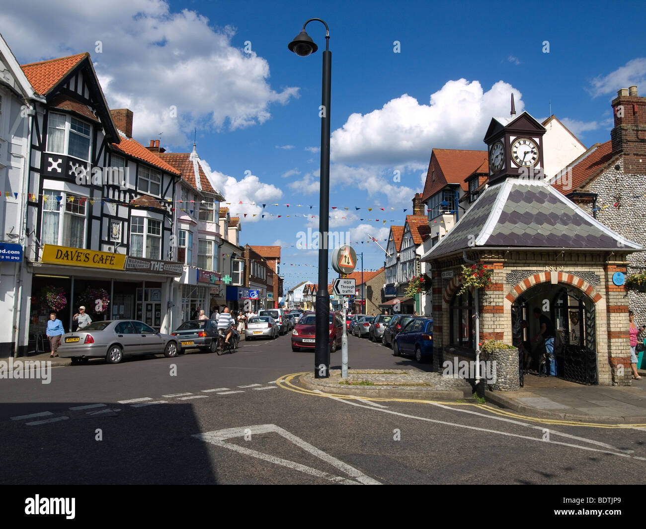 Sheringham high street high street hires stock photography and images