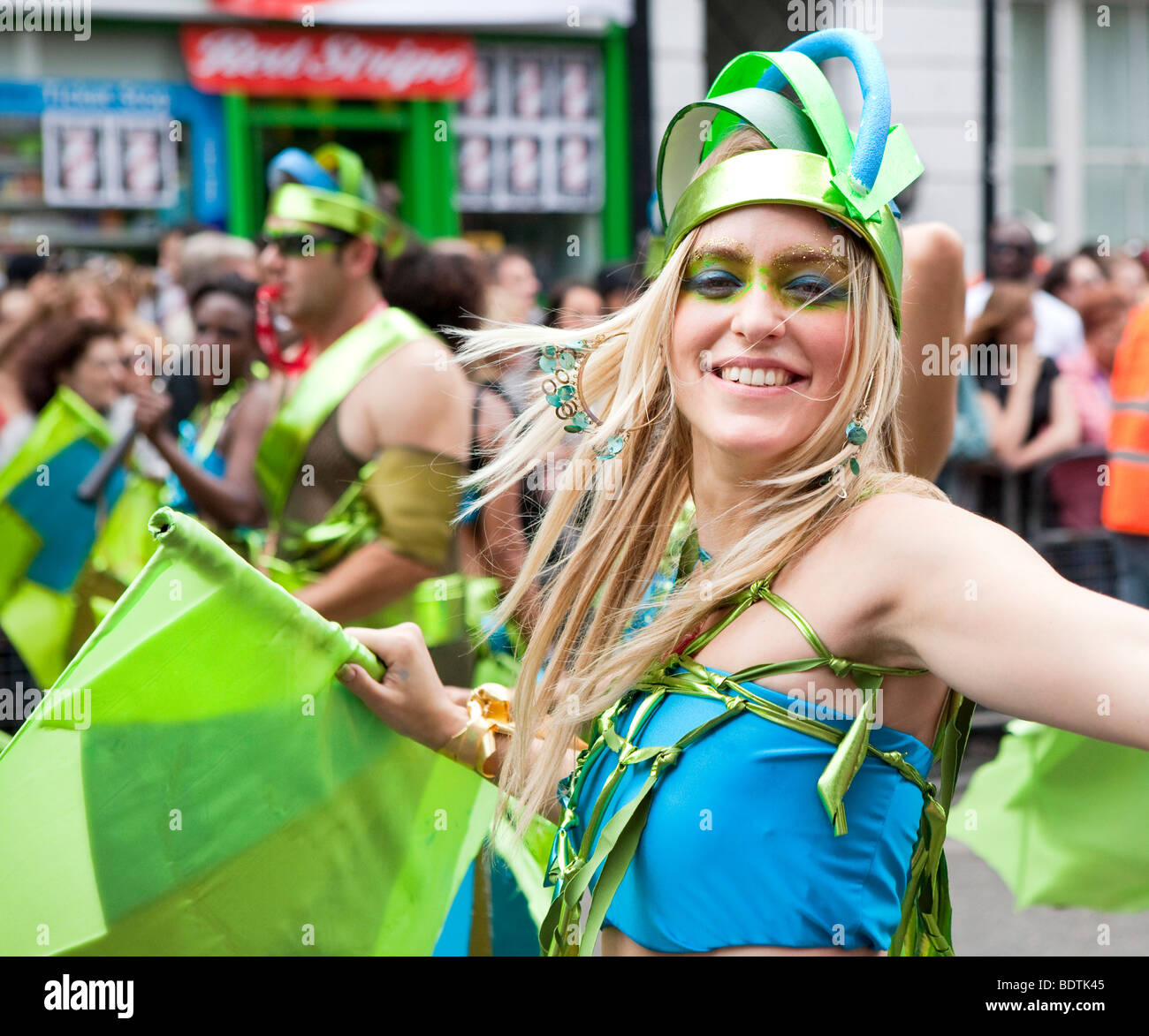 Performers at The Notting Hill Carnival in London Stock Photo