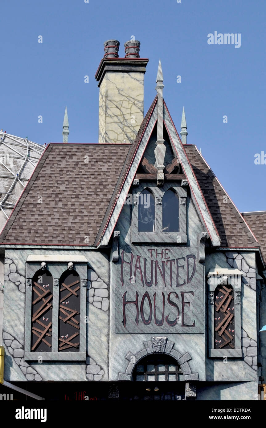 The Haunted House - an attraction on Clifton Hill, Niagara, Canada Stock Photo