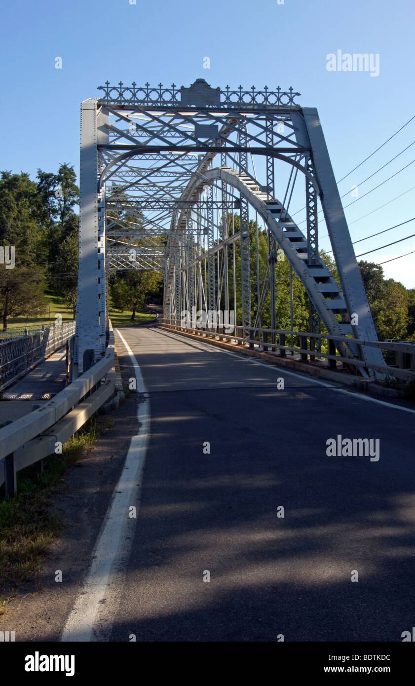 One lane bridge Stock Photo