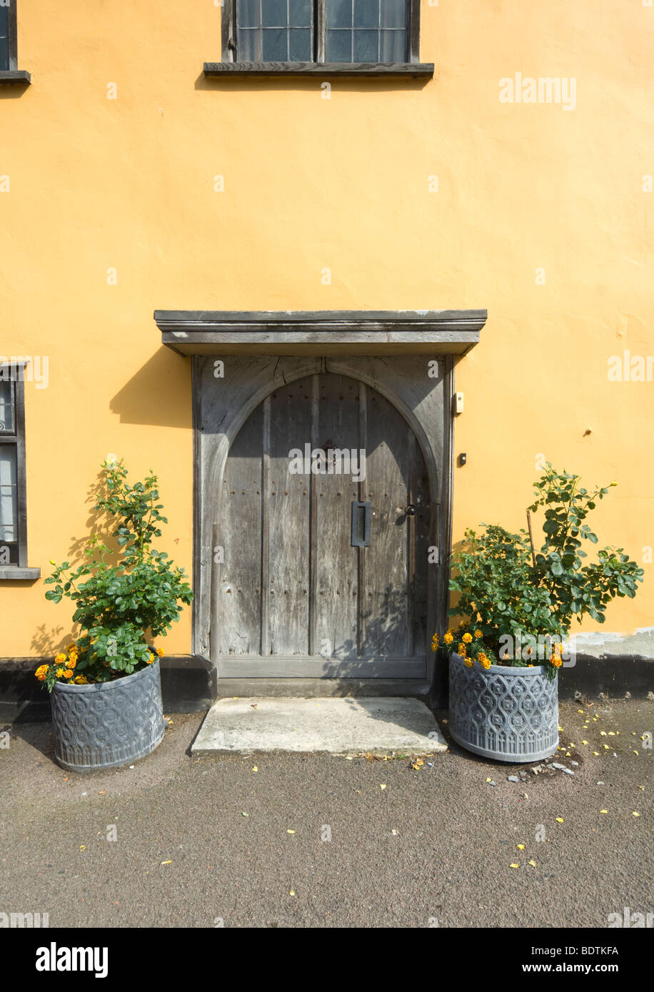 Cottage Door Lavenham Suffolk UK Stock Photo