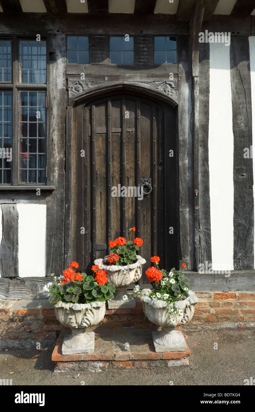 Cottage Door Lavenham Suffolk UK Stock Photo