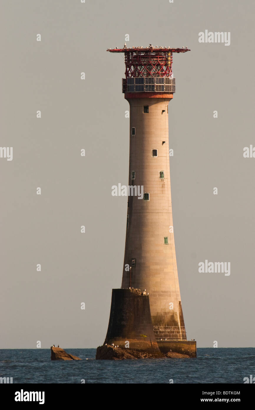 Eddystone Lighthouse 12 Miles Ssw Of Plymouth Fl 2 10s 41m 24m Fr Stock Photo Alamy