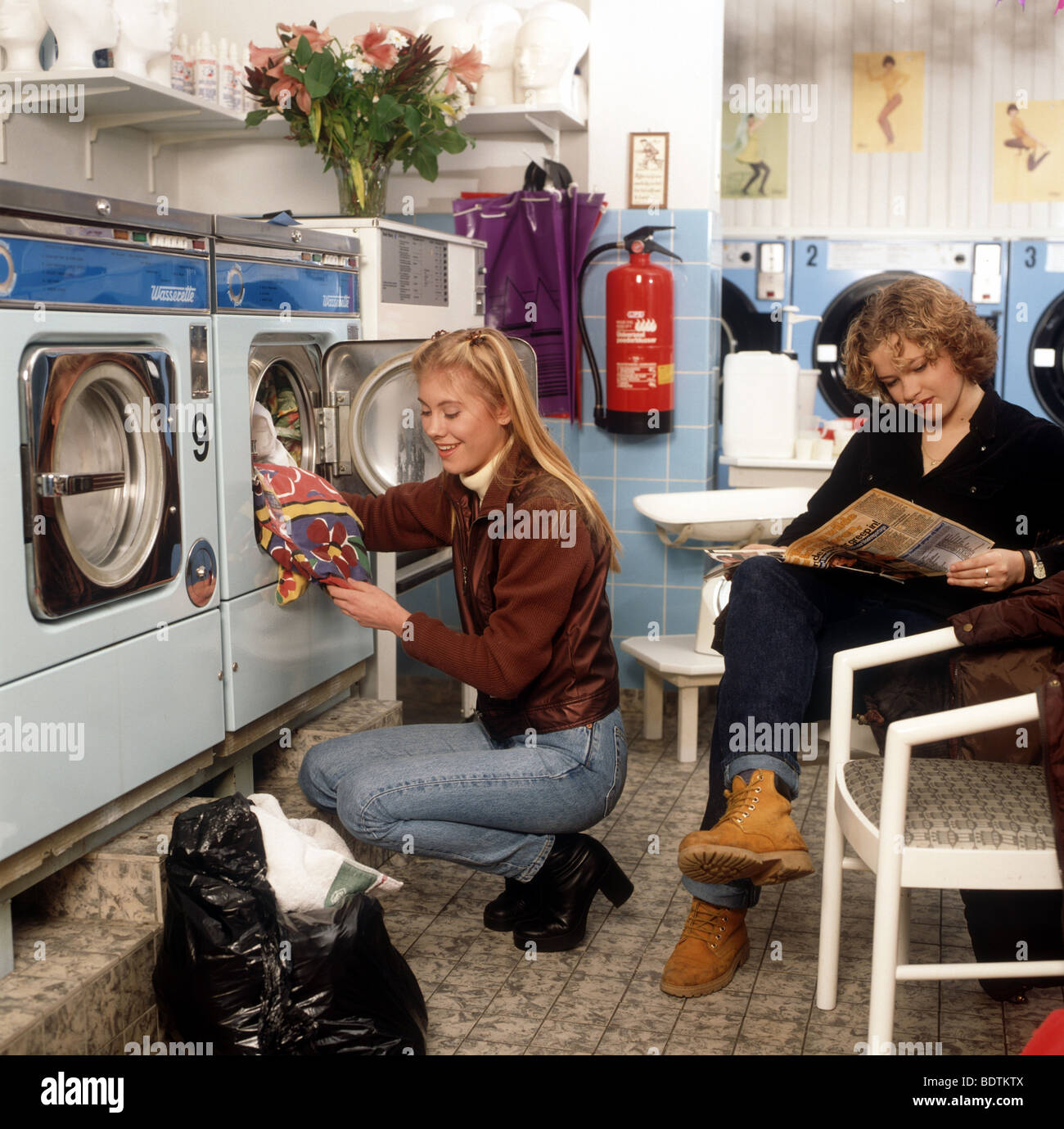 1980s laundromat hires stock photography and images Alamy