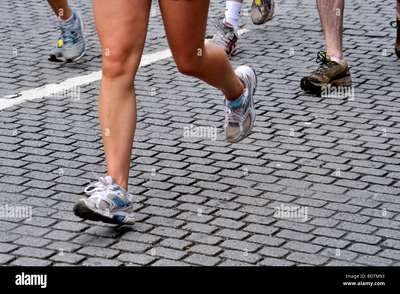 Runners in Bristol Half Marathon, UK Stock Photo