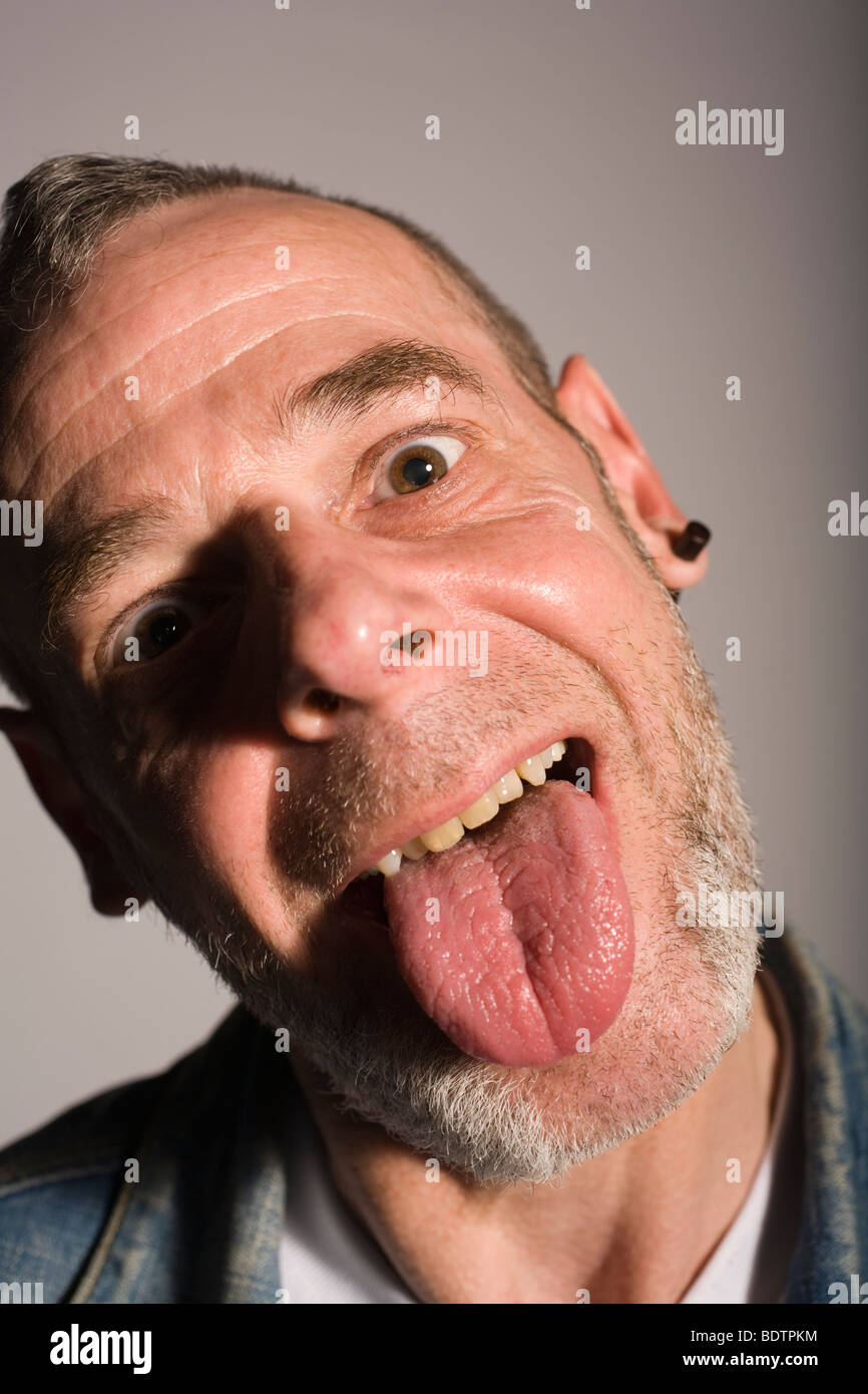 Men Tongue Out Selfies