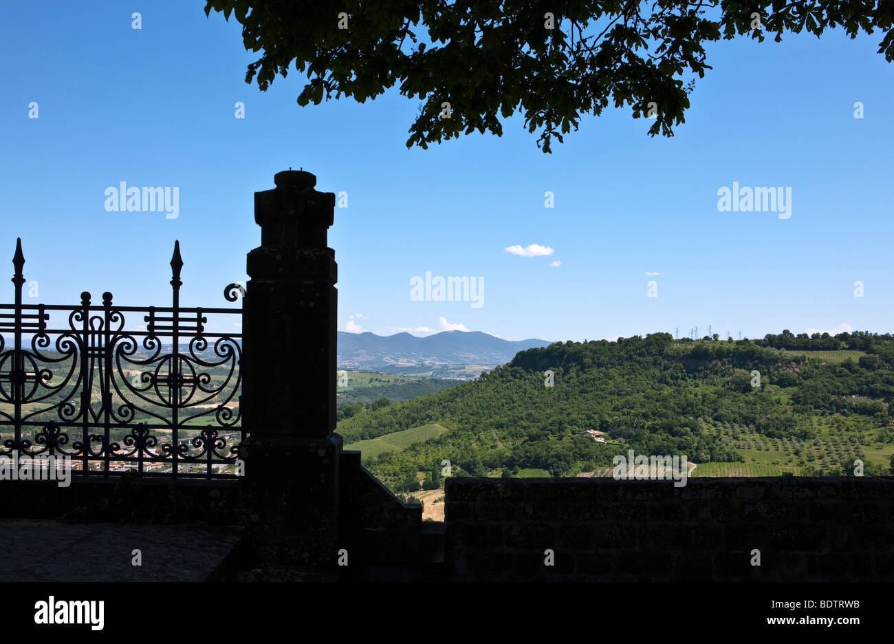 Italy,Umbria,Orvieto,view from the Albornoz fortress Stock Photo