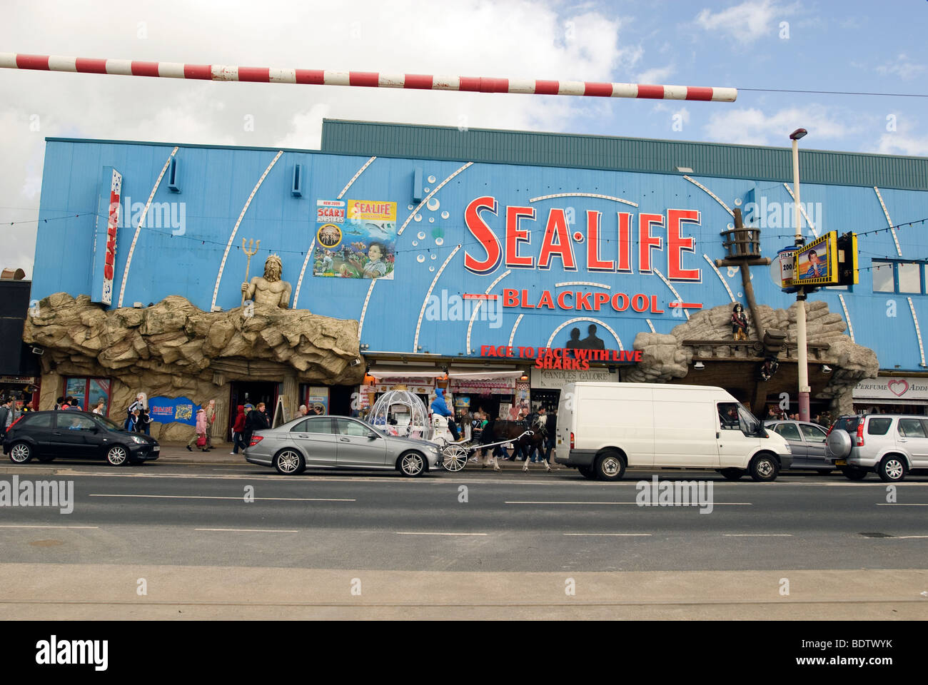 Sealife aquarium on the Blackpool Golden Mile seafront. Stock Photo