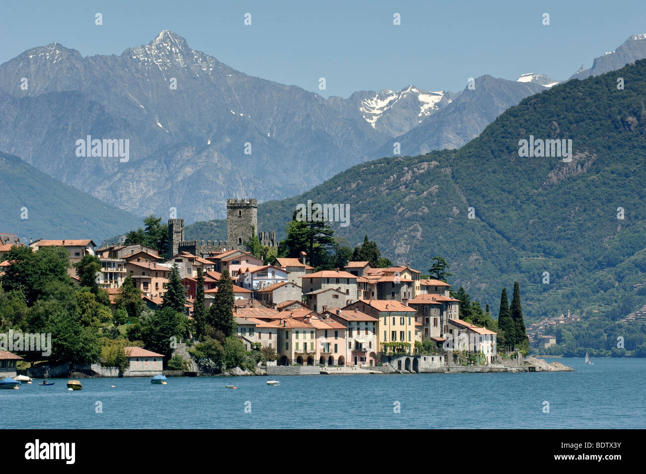 Santa Maria Rezzonico, Lake Como, Lombardy, Italy, Europe Stock Photo