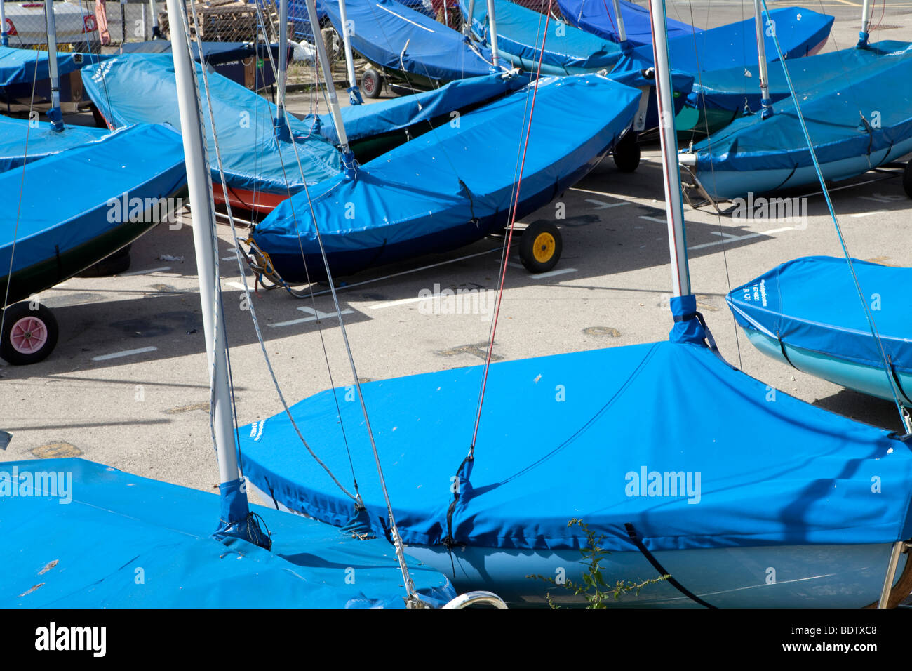 Yachts in Lymington Marina Stock Photo Alamy