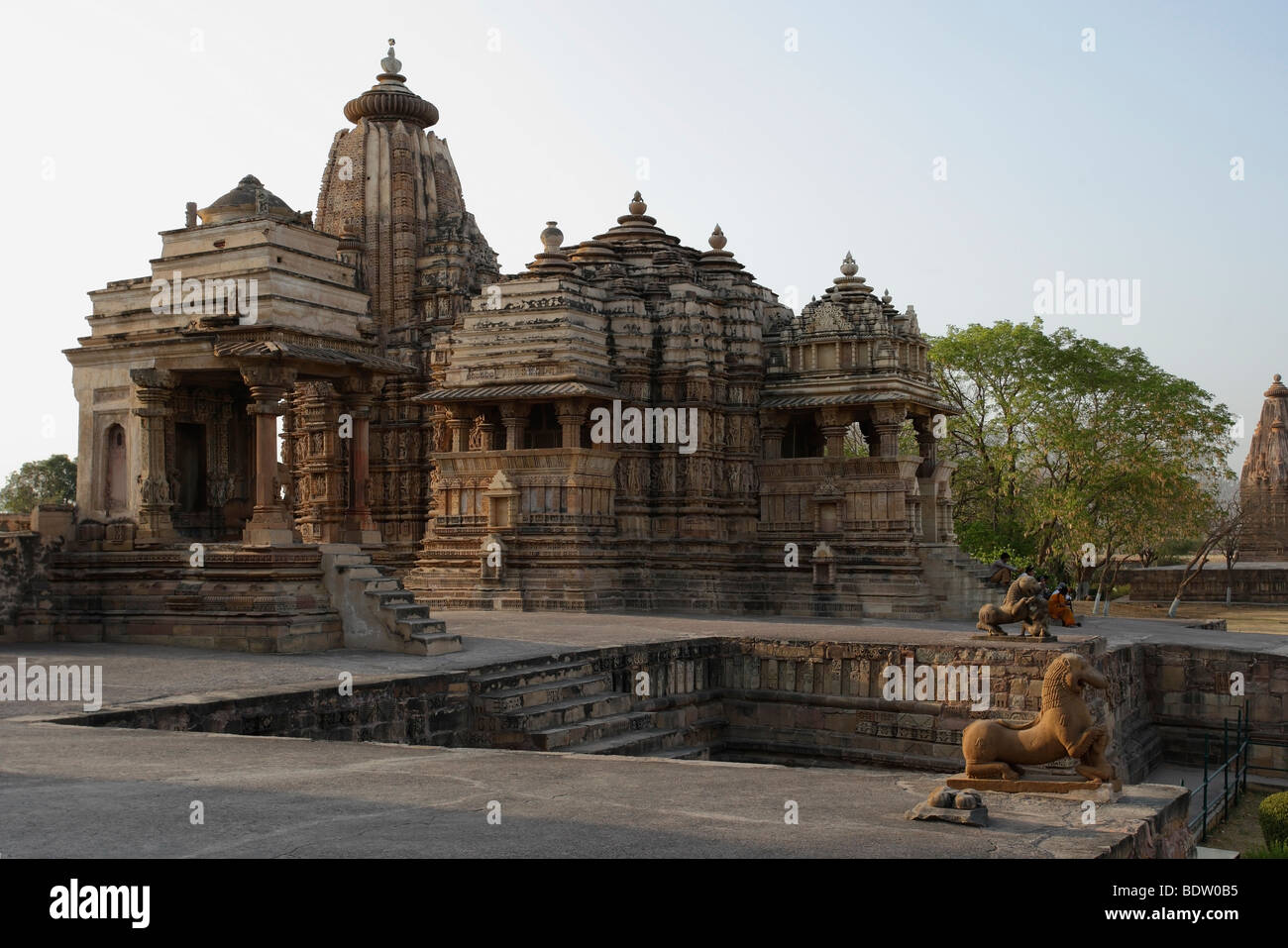 tempel von khajuraho, indien, temple in india, Stock Photo