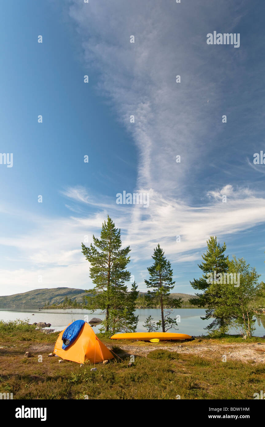outdoor camping, haerjedalen, schweden, nature reserve, sweden Stock Photo