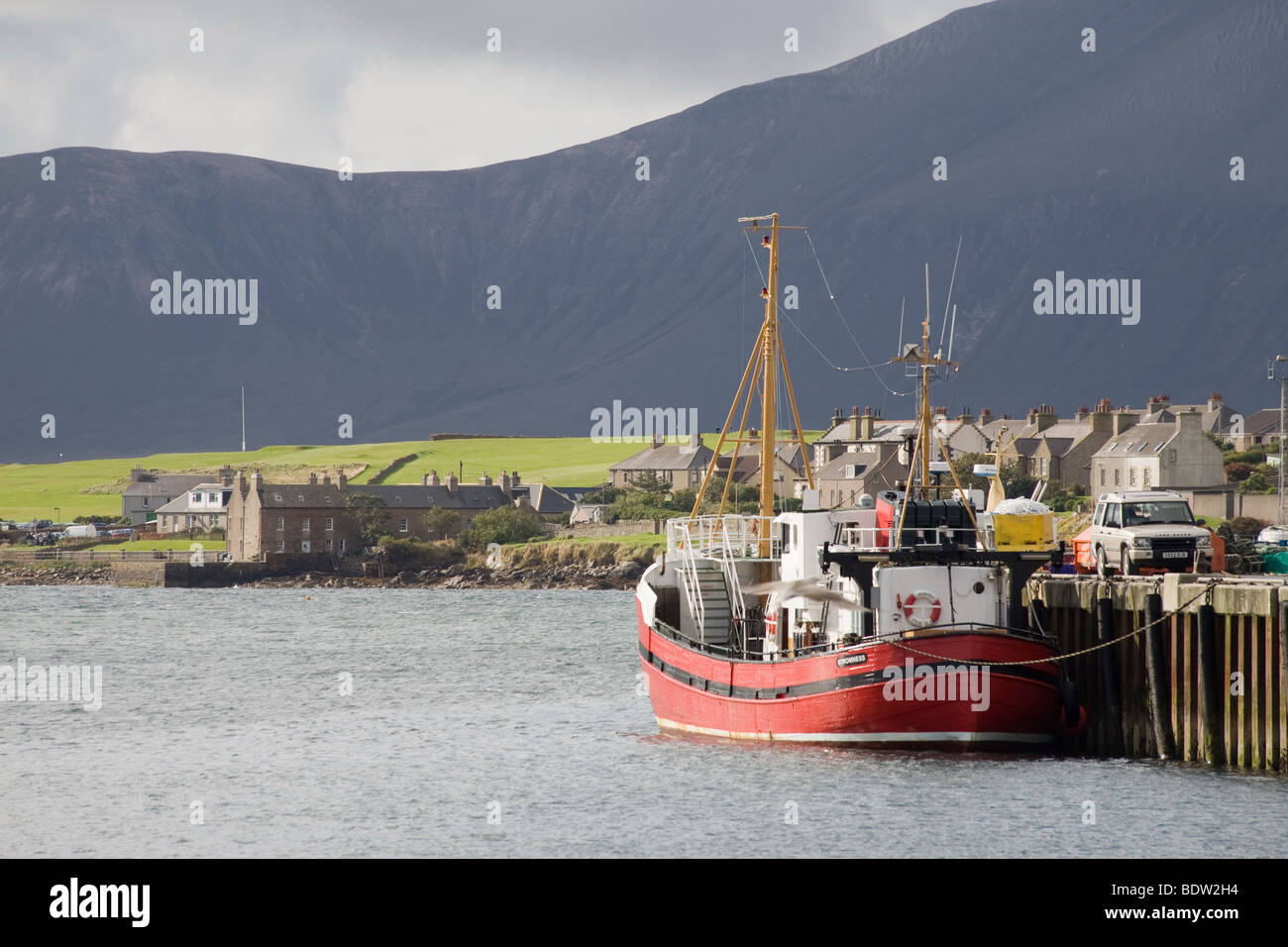 harbor, orkney islands, scotland Stock Photo